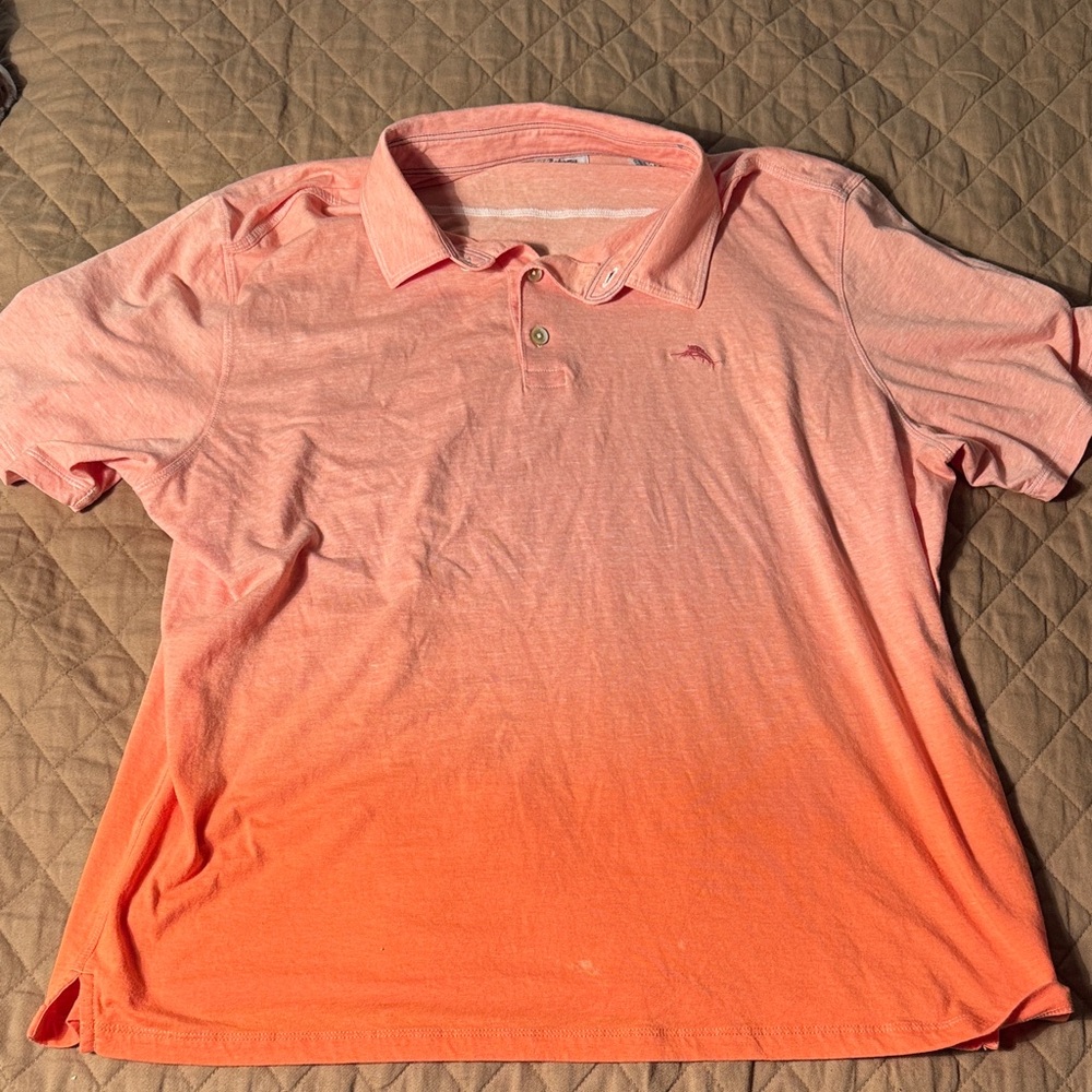 Tommy Bahama Gradient Orange Polo Shirt
